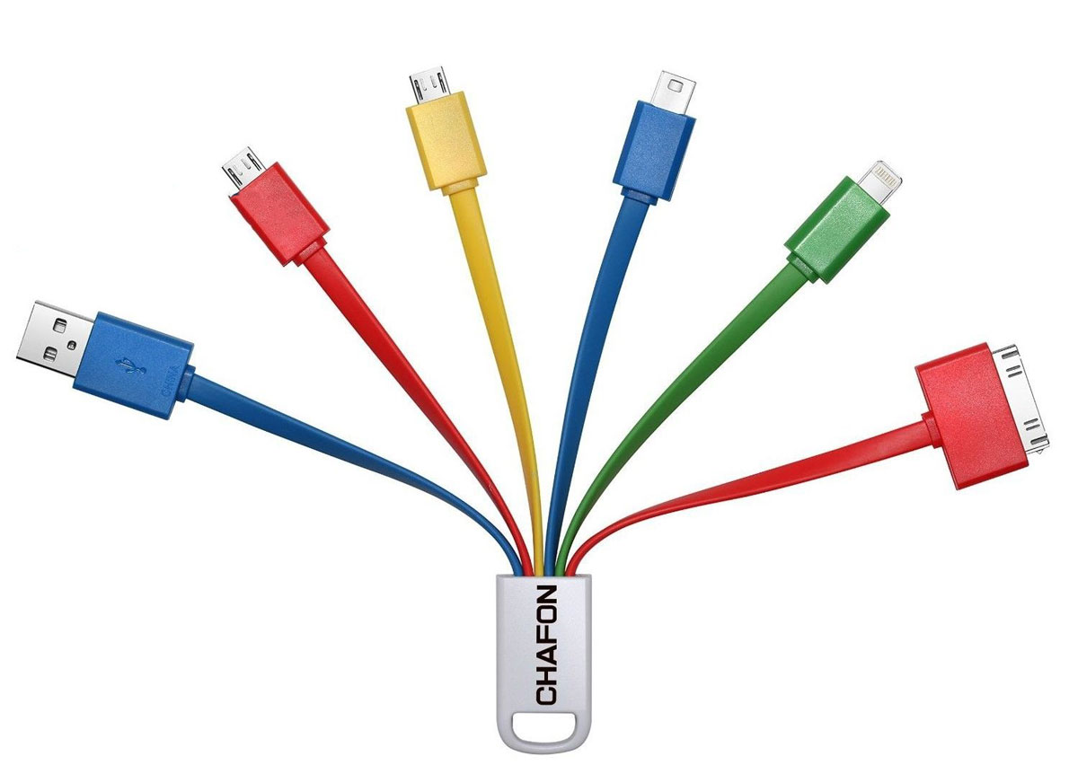 CHAFON 6 n 1 Universal Multi Usb Charger Cable For Mobile Phones Micro Connector