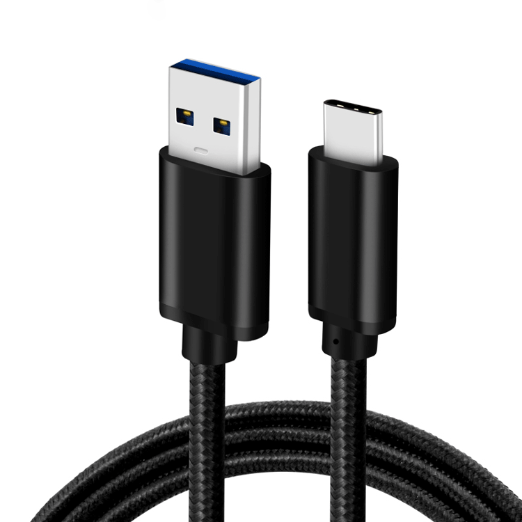 USB 3.0 transmission braided nylon jacket and metal housing