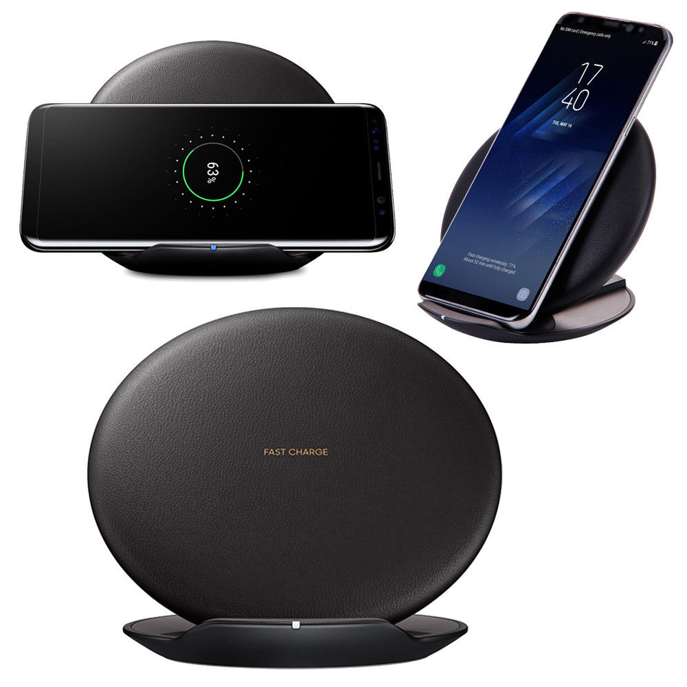 Qi Fast Wireless Charger Rapid Charging Stand for Samsung Galaxy S8 / S8 Plus